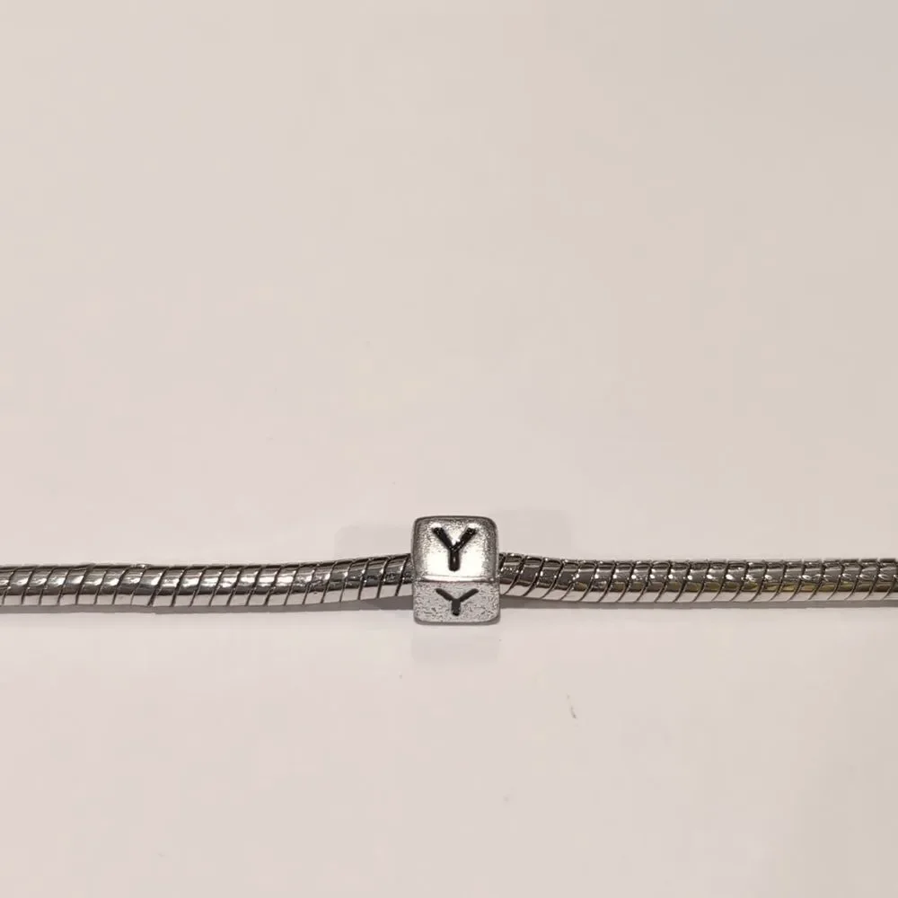 Silver Y‎ Spacer Charm for Pandora Style Bracelet